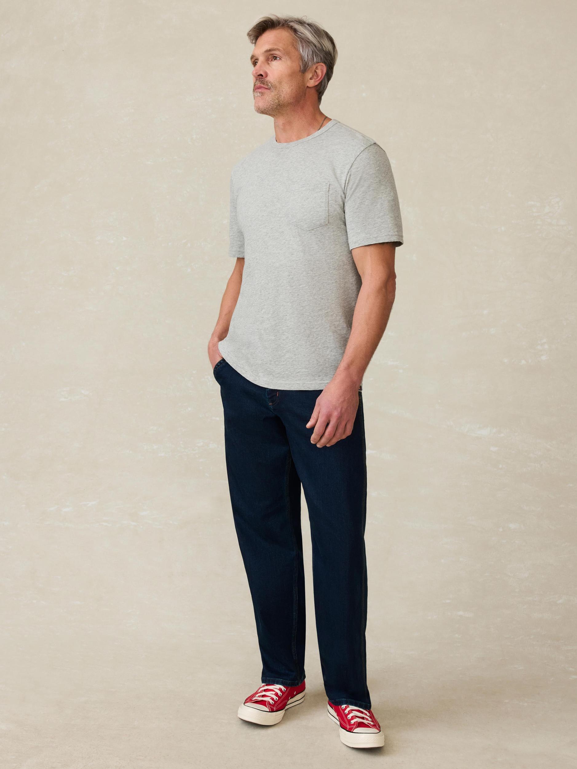 Sunwashed Regenerative Pocket Tee - Granite Heather Male Product Image