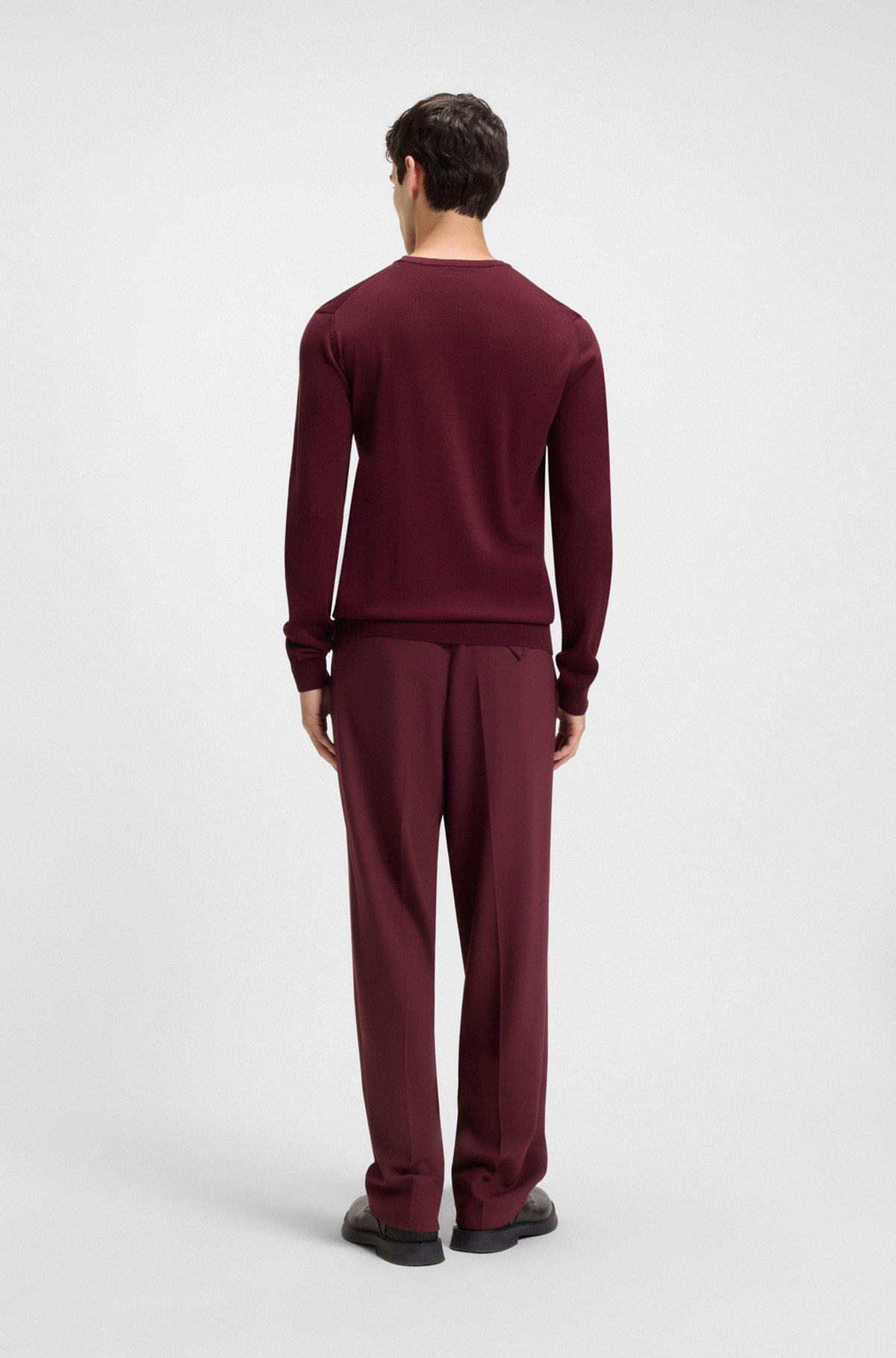 Virgin-wool sweater with embroidered logo Product Image