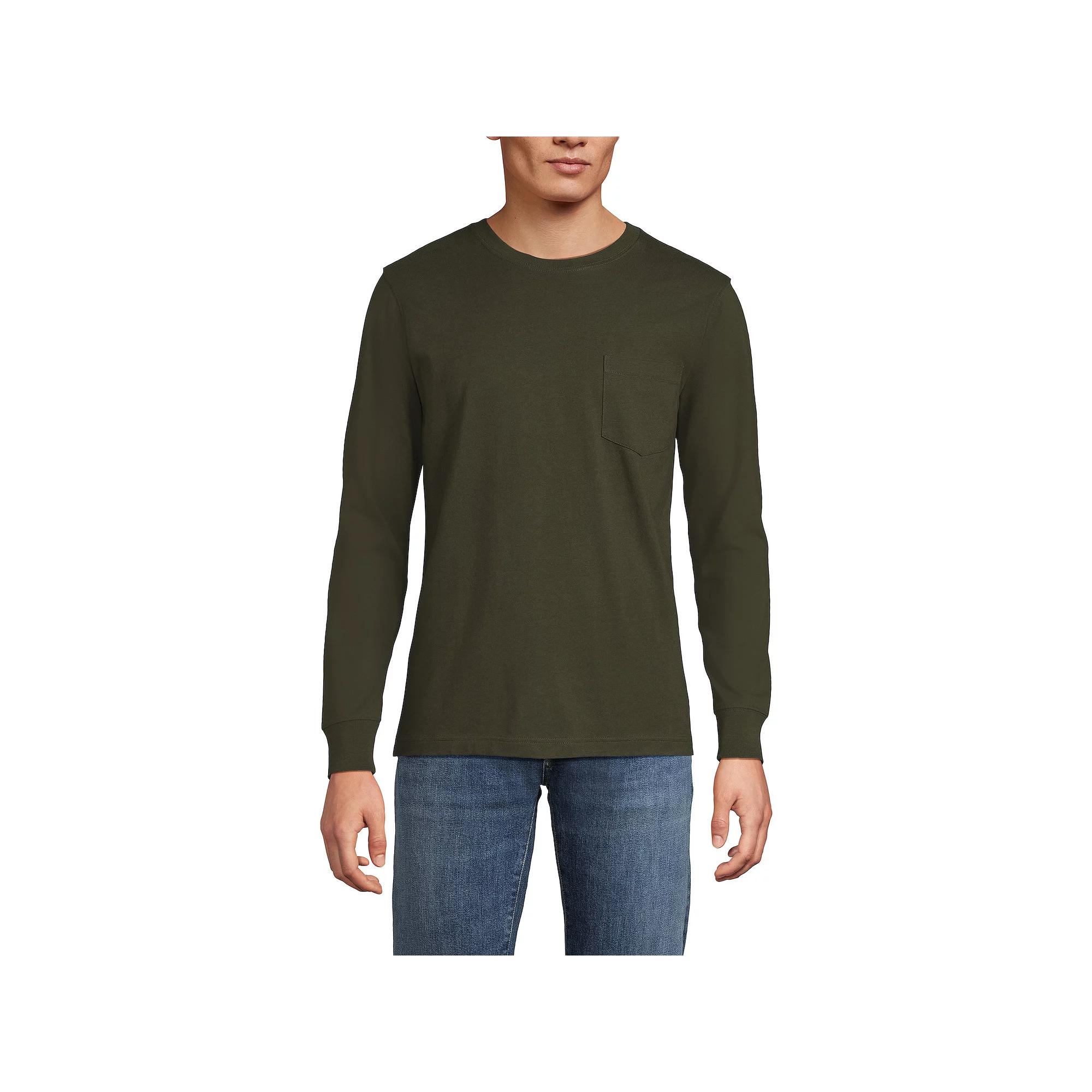 Men's Lands' End Super-T Pocket Tee,  Product Image