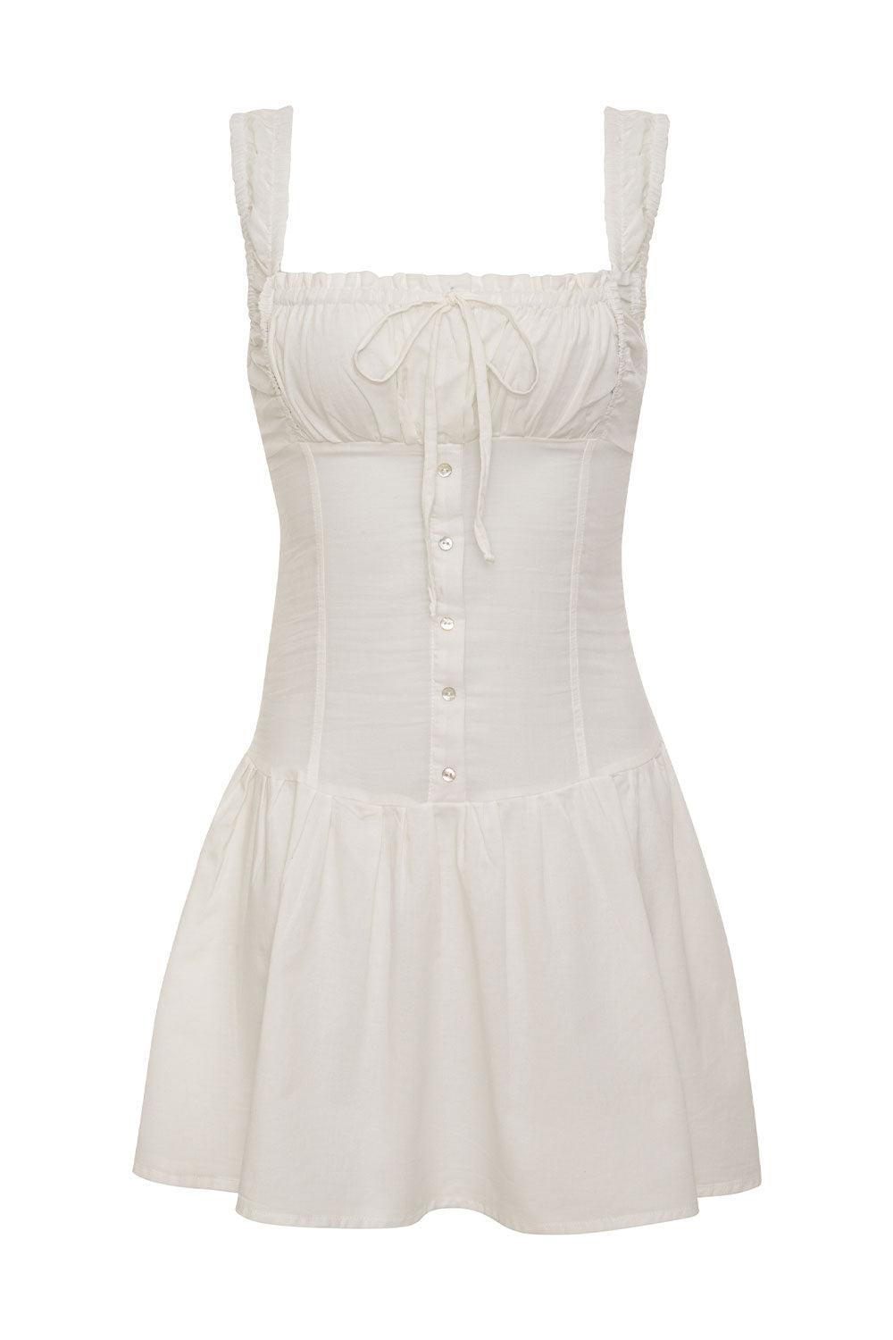 Christa Ruffle Mini Dress - Sunrose Product Image