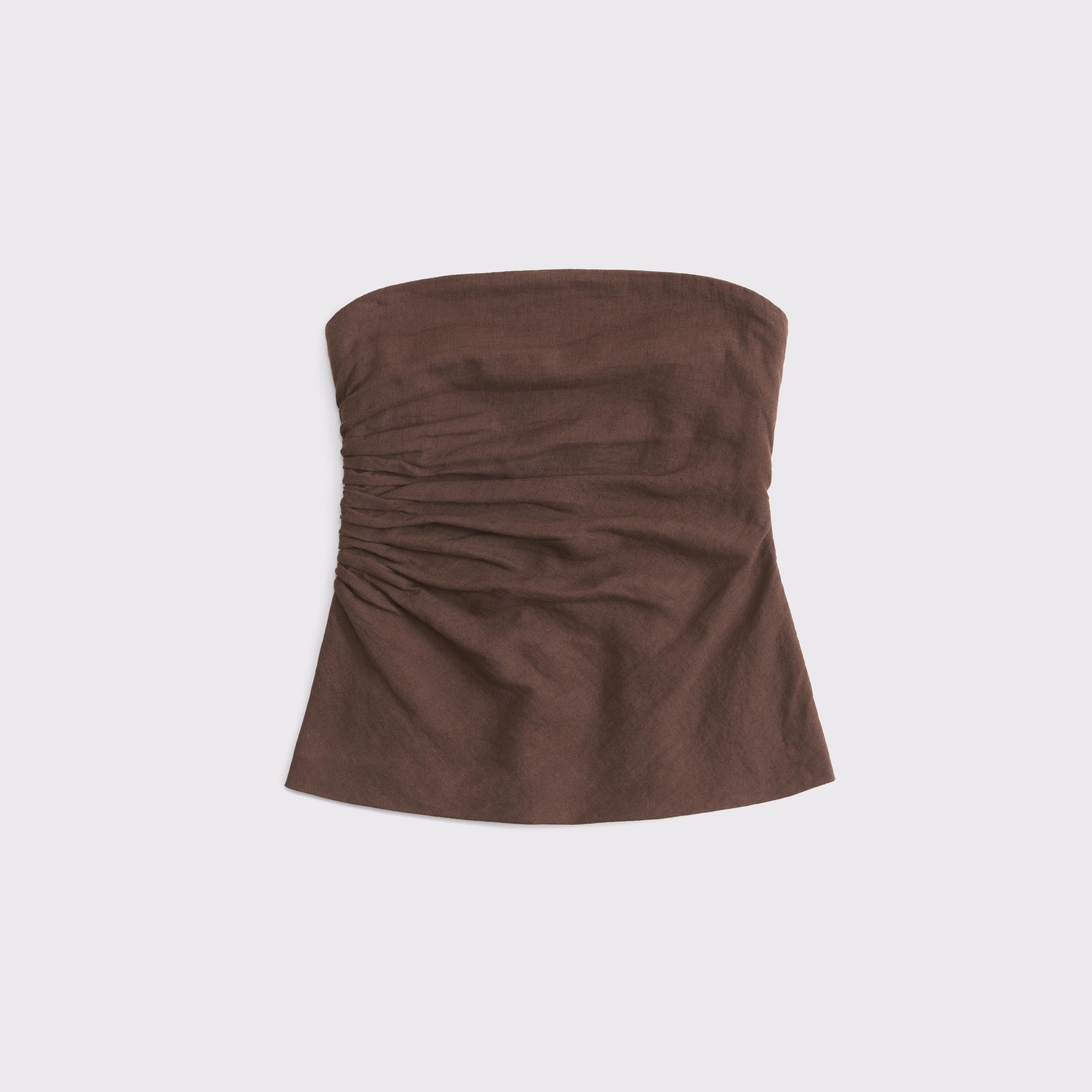 Linen-Blend Tube Top Product Image