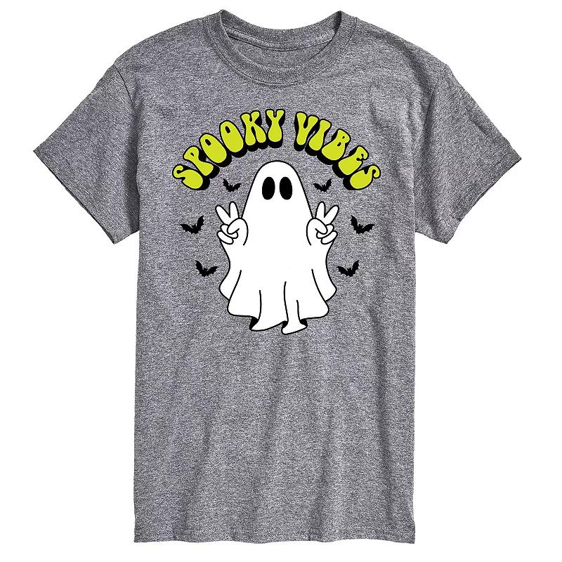 Big & Tall Spooky Vibes Ghost Graphic Tee, Men's,  Product Image