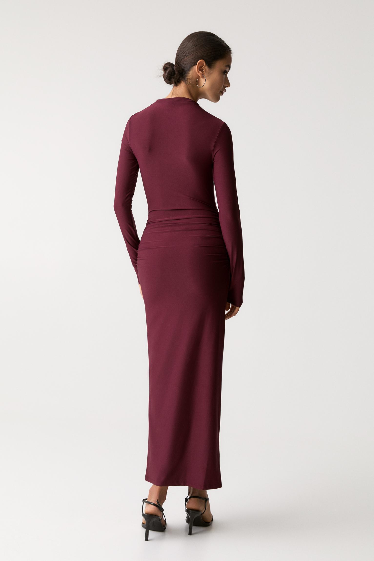 Gathered midi dress Product Image
