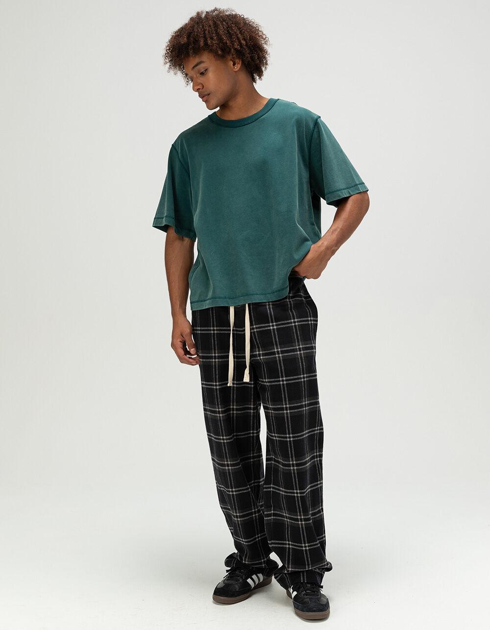 RSQ Mens Pajama Pants - BLACK/DARK GRAY Product Image
