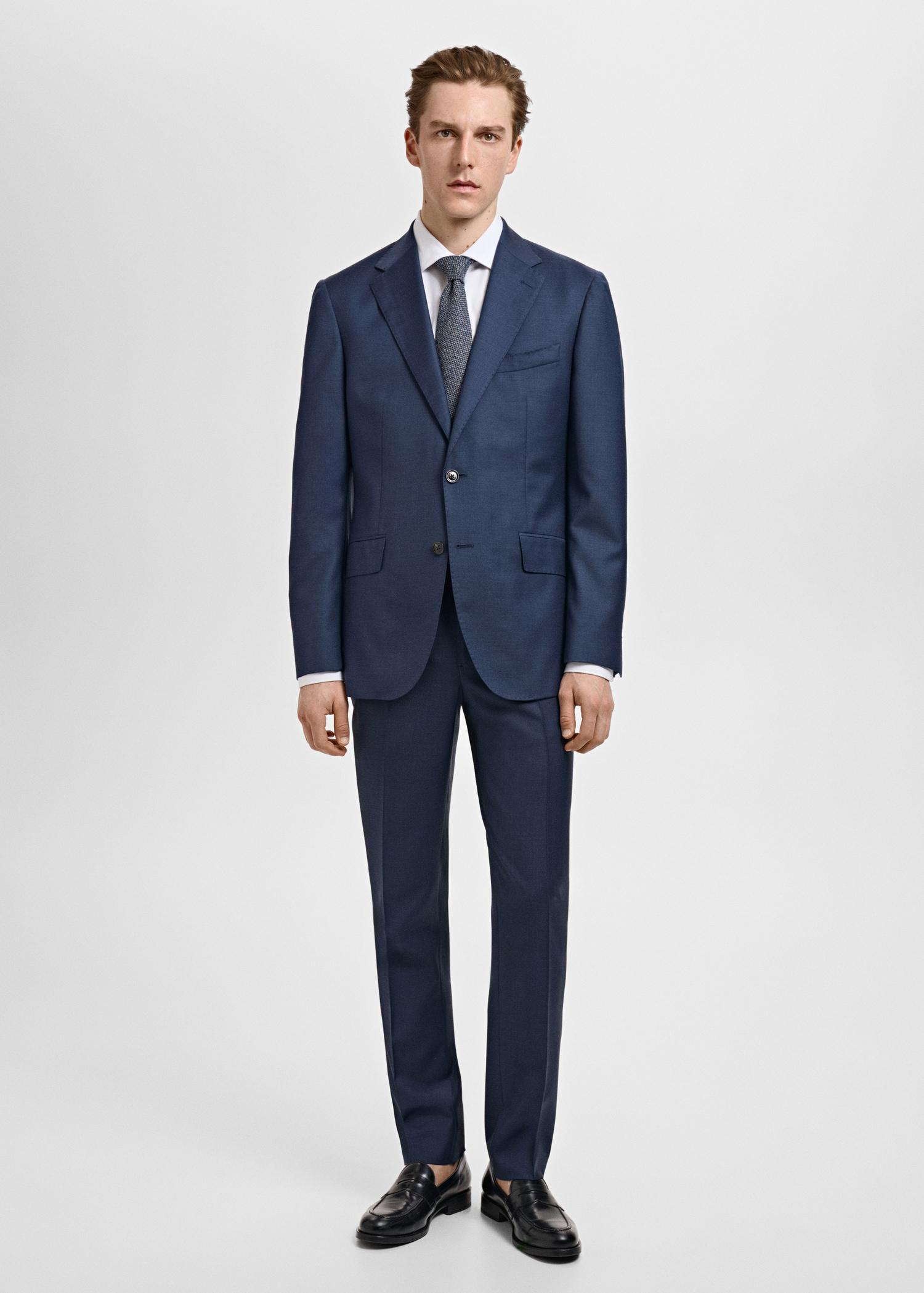 Venice 100% virgin wool suit blazer - Men | MANGO USA Product Image