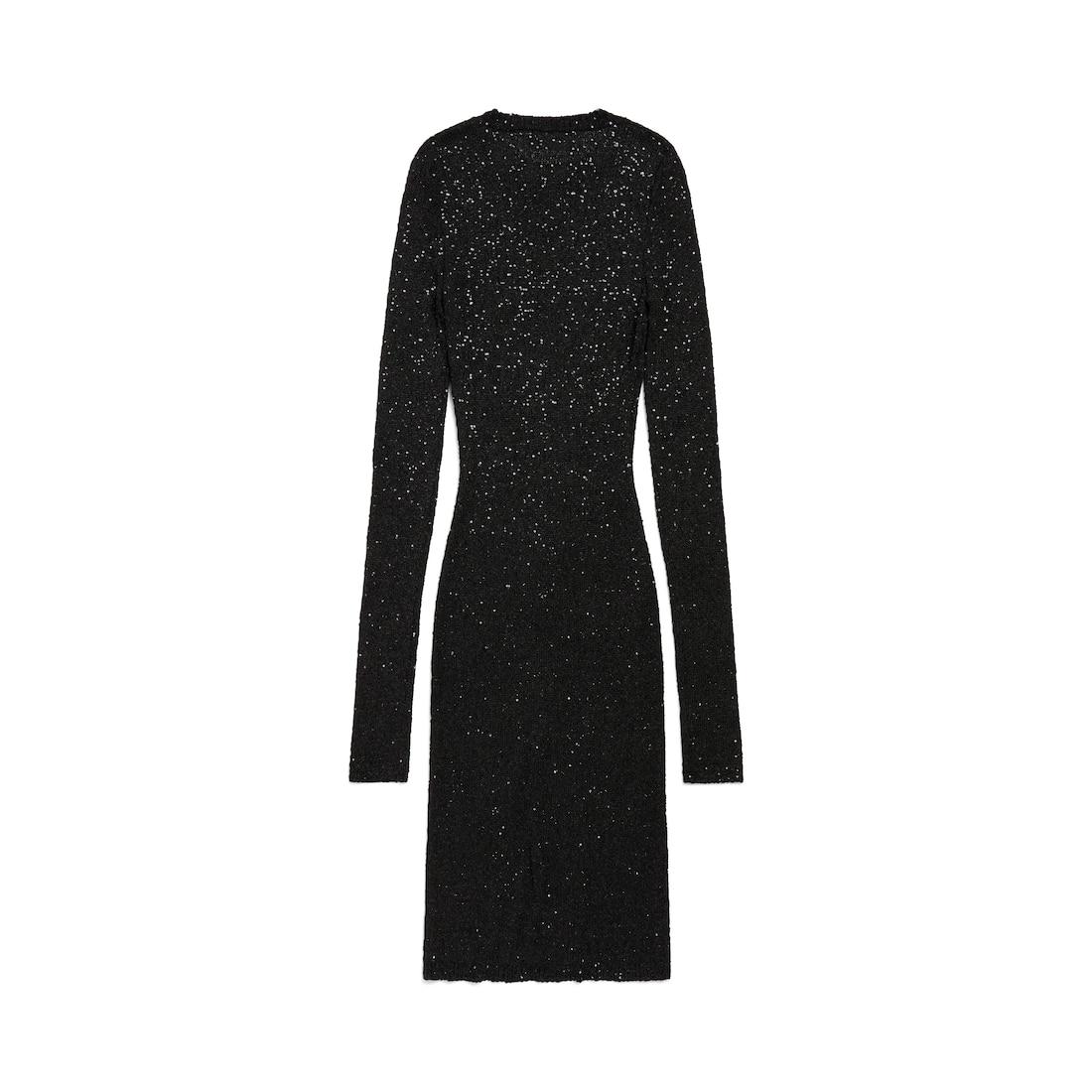 Women's Mini Crewneck Dress in Black Product Image