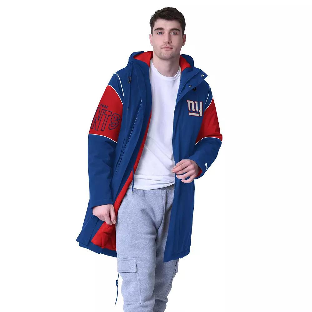 Men's Starter  Royal New York Giants Dynasty Polyfill Stadium Full-Zip Jacket, Size: Medium, Blue Product Image
