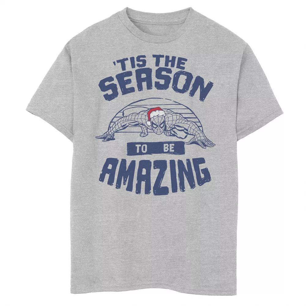 Boys 8-20 Marvel Spider-Man 'Tis The Season To Be Amazing Christmas Graphic Tee, Boy's,  Product Image