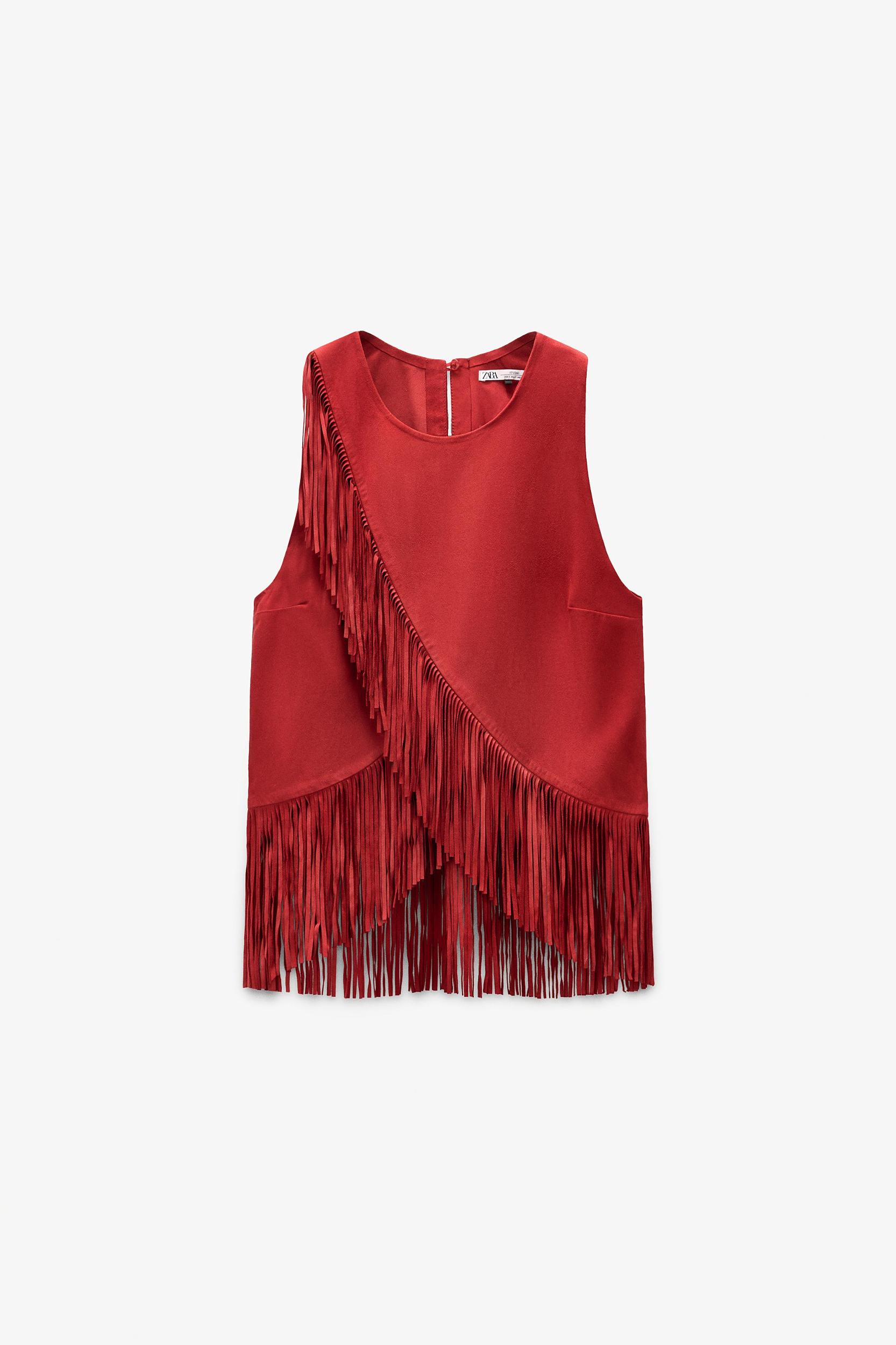 LIMITED EDITION SUEDE FRINGE TOP Product Image