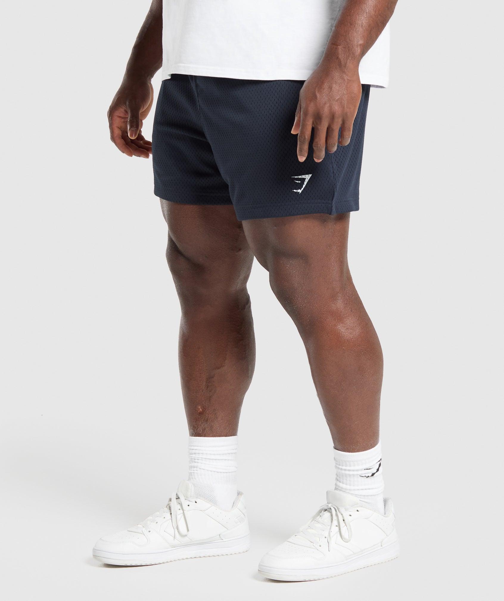 Gymshark Lifting Mesh 5" Shorts - Heavy Blue Male Product Image