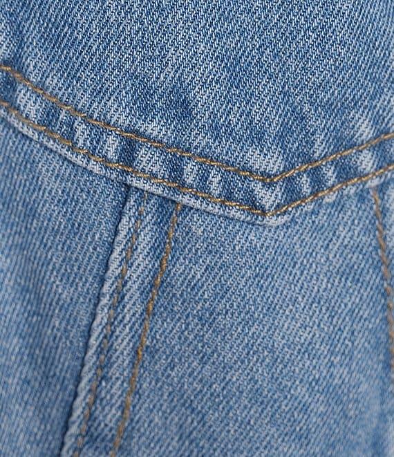 City Blues Floral Ruched Pull-On Mesh Skirt Product Image