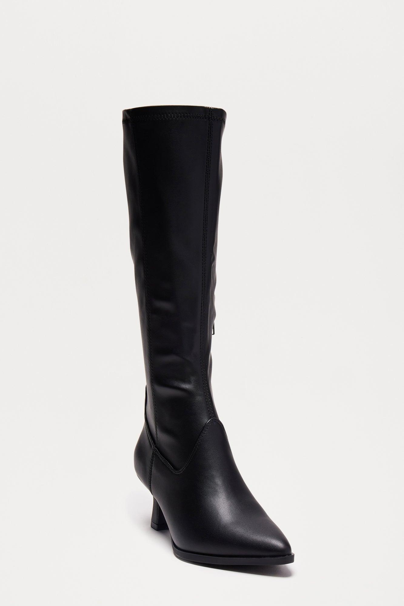Declan Knee High Boots - Black Product Image