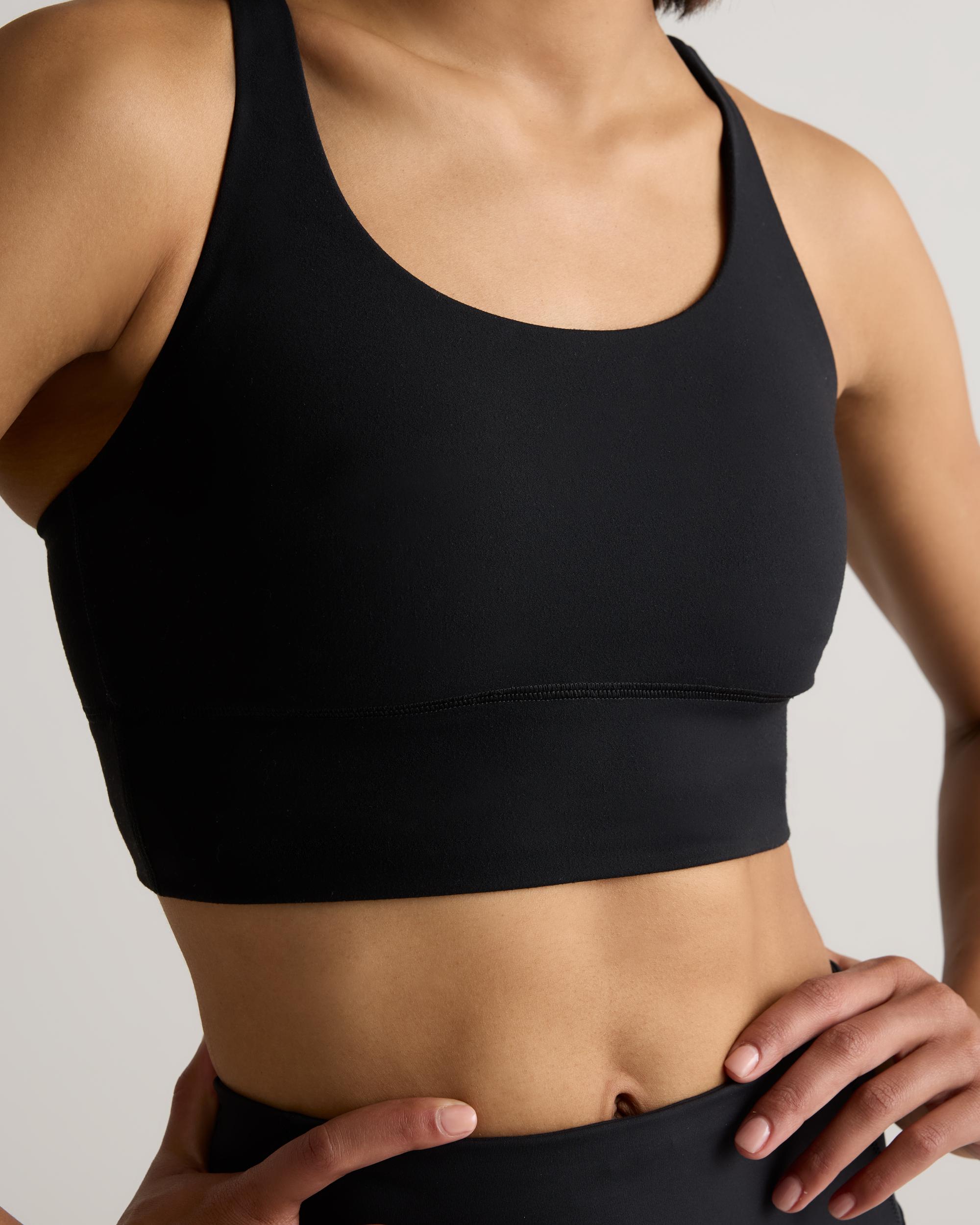 Quince | Women's Power-Up Long Line Strappy Sports Bra Nylon/Spandex Product Image