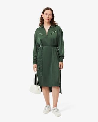 Women's Long Sleeve Belted Dress Product Image