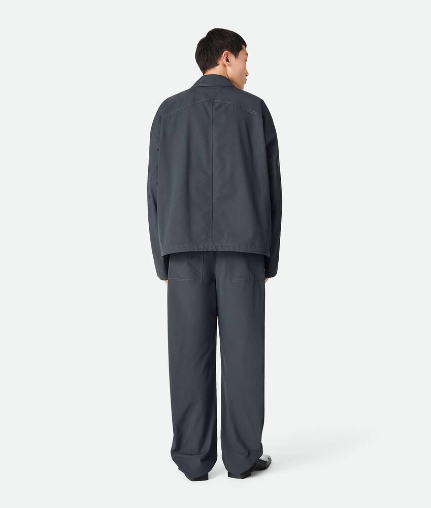 Men's Resinated Cotton Trousers in Vulcano Product Image