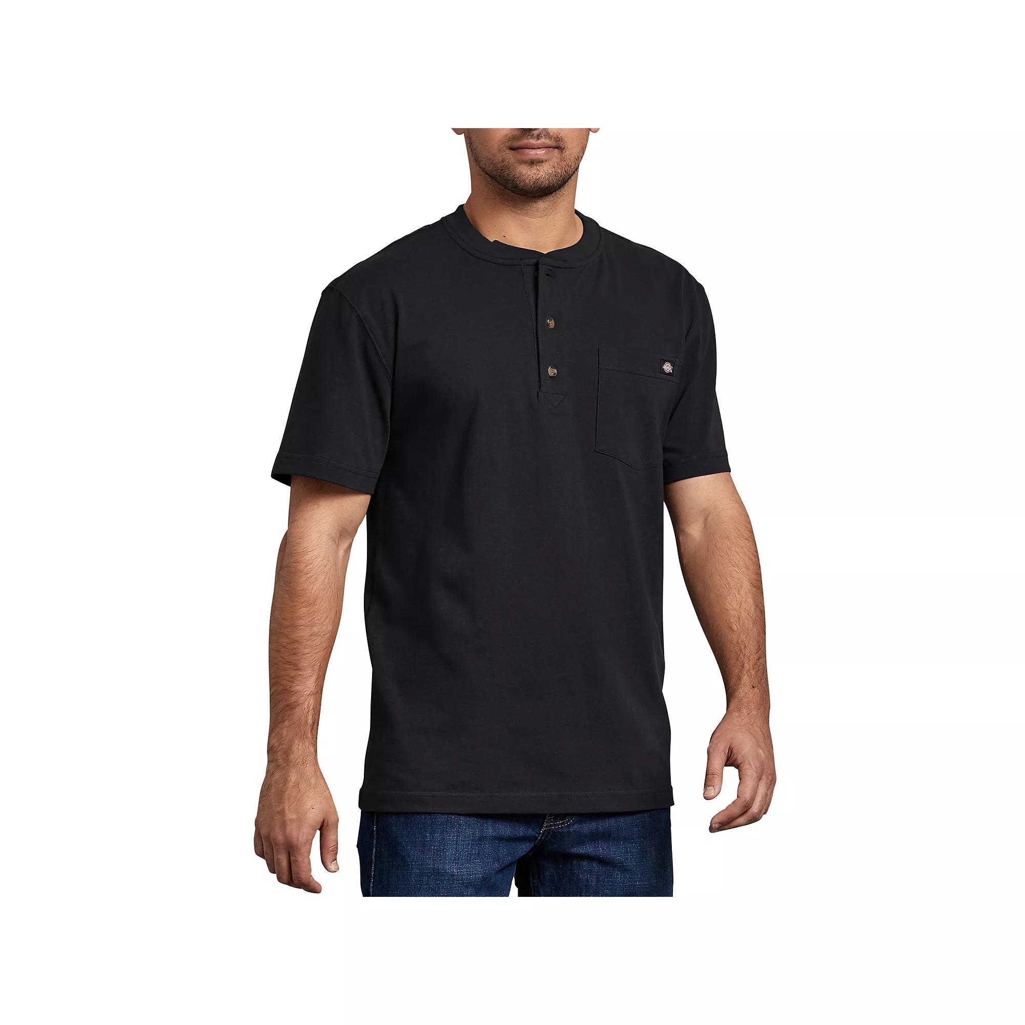 Men's Dickies Heavyweight Short Sleeve Henley,  Product Image