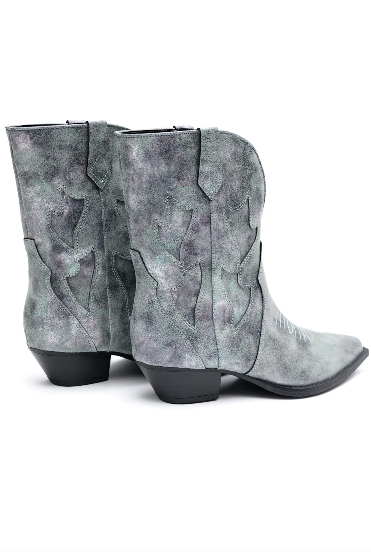 Jersey Metallic Boot in Blue (Online Exclusive) Product Image