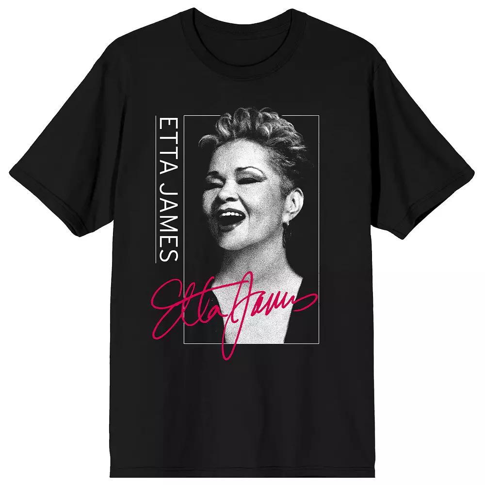 Men's Etta James Singing Portrait Graphic Tee,  Product Image