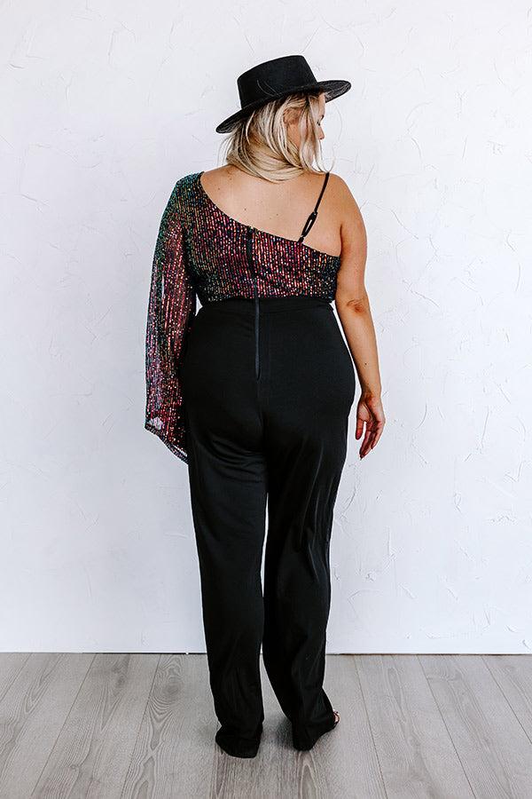 Elegant Essence Sequin Jumpsuit Curves Product Image