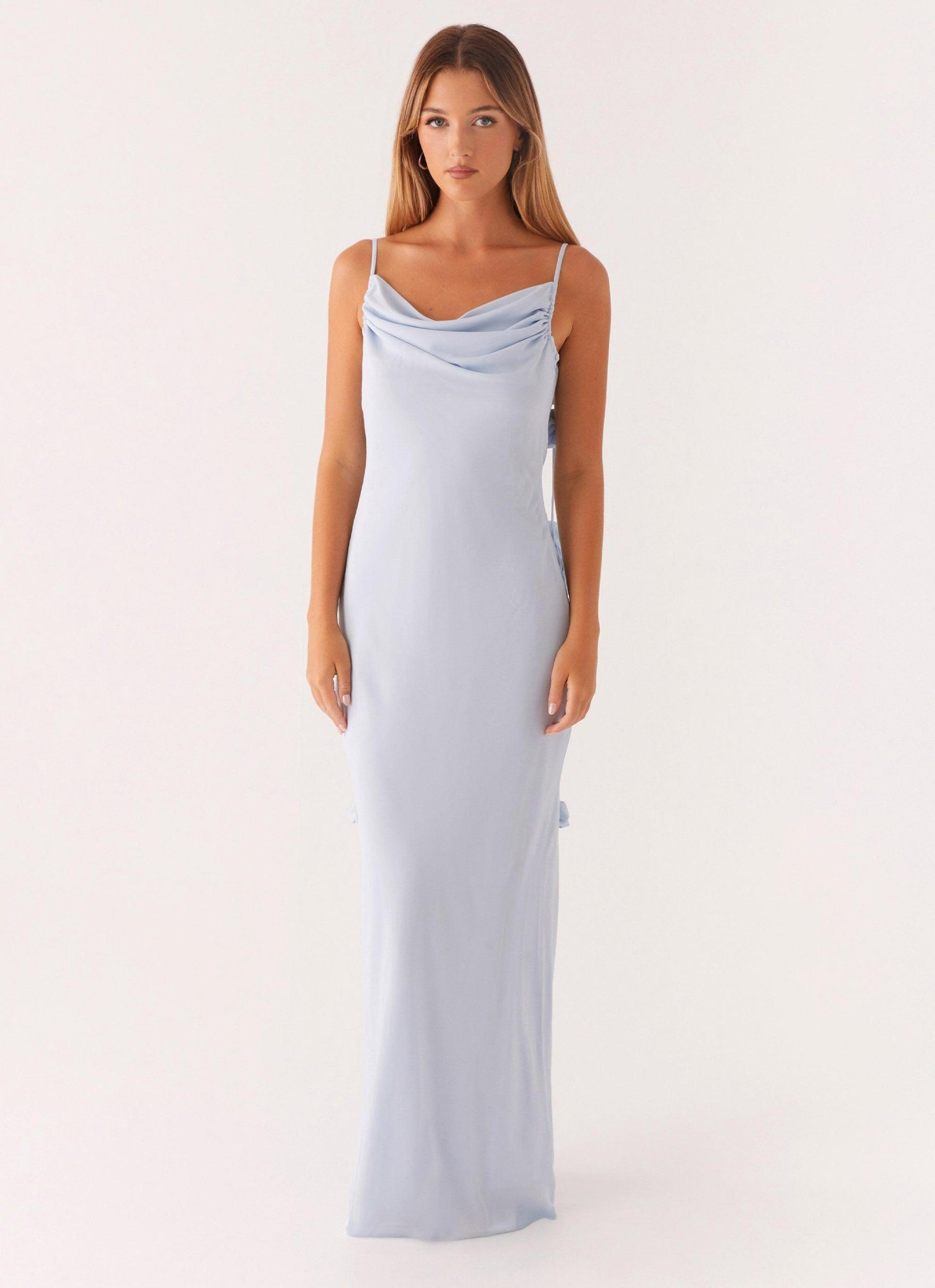 Simona Maxi Dress - Pastel Blue Product Image