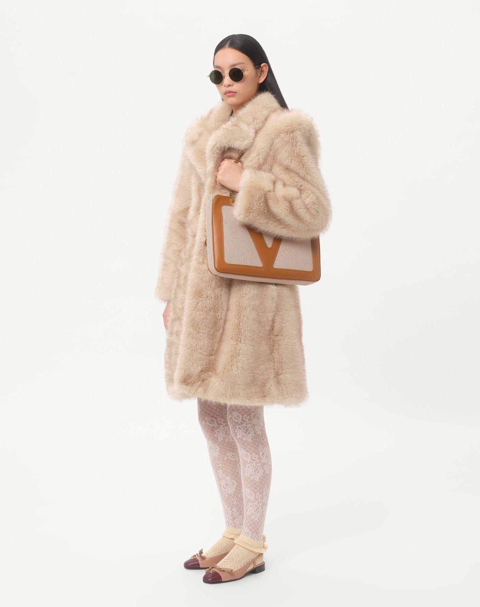 Valentino Garavani Viva Superstar Medium Canvas Shopping Bag Product Image