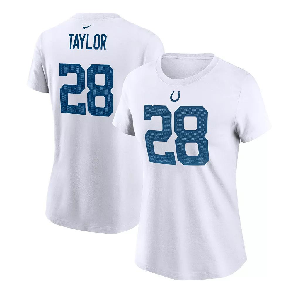 Women's Nike Jonathan Taylor White Indianapolis Colts Player Name & Number T-Shirt,  Product Image