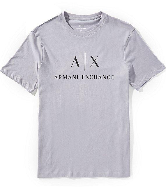 Armani Exchange Slim Fit AX Signature Logo Crew Neck Short Sleeve T-Shirt Product Image