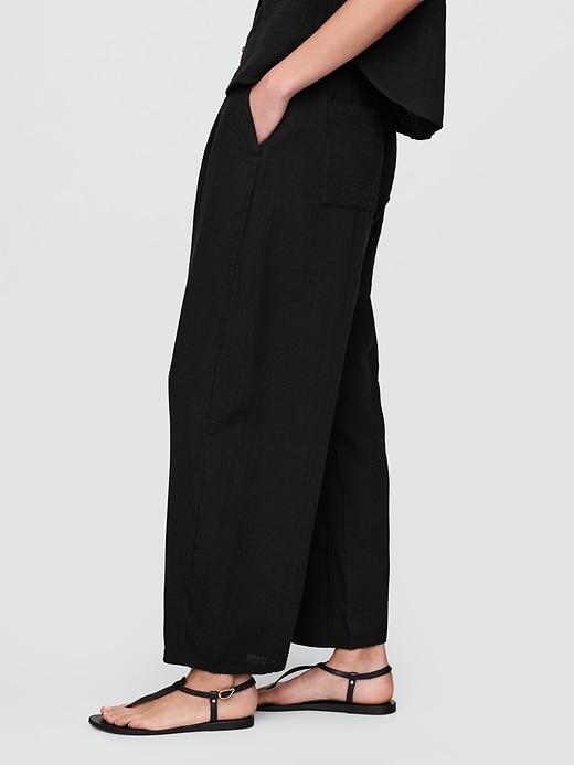 Cotton Gauze Easy Barrel Pants Product Image