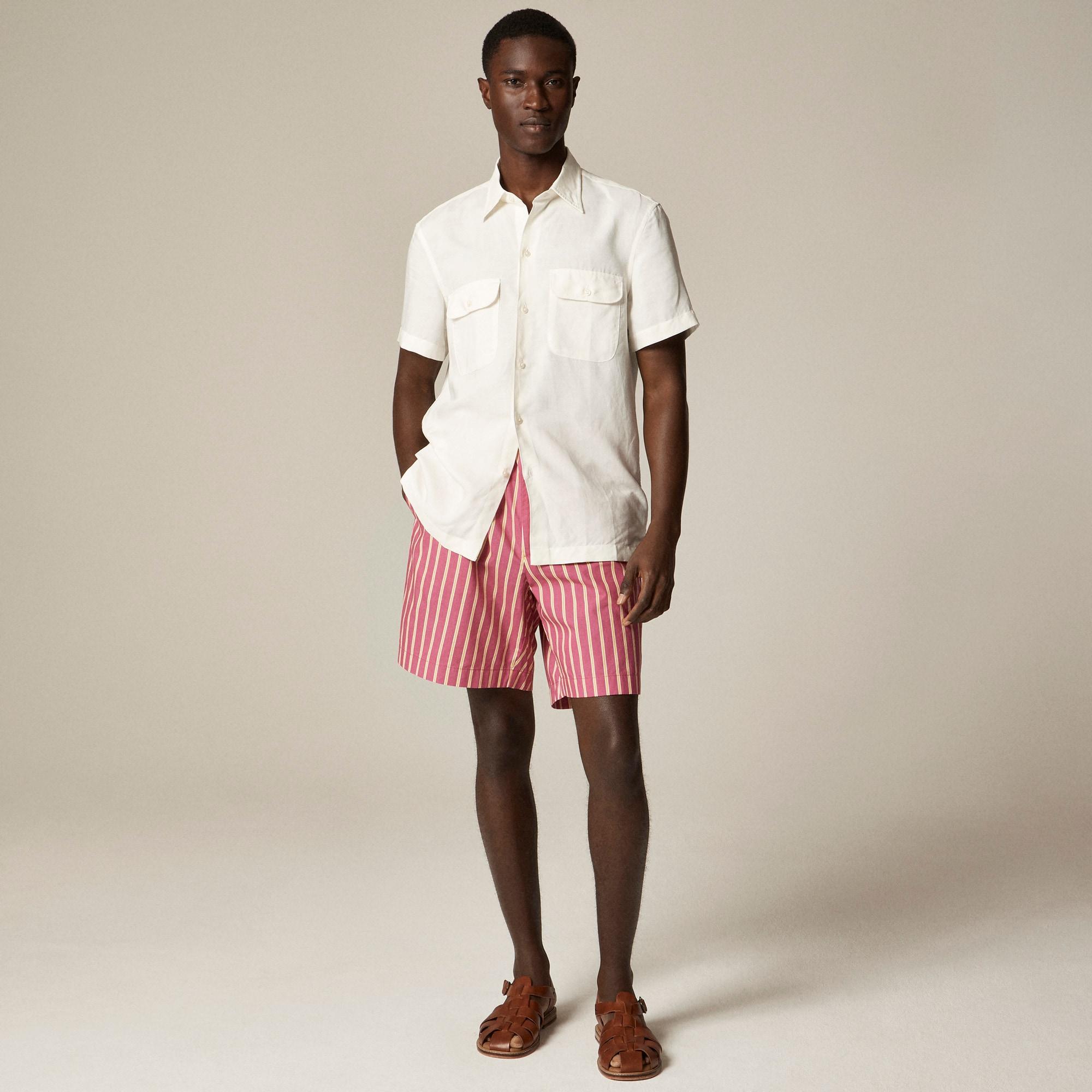 8" Relaxed cotton poplin short Product Image