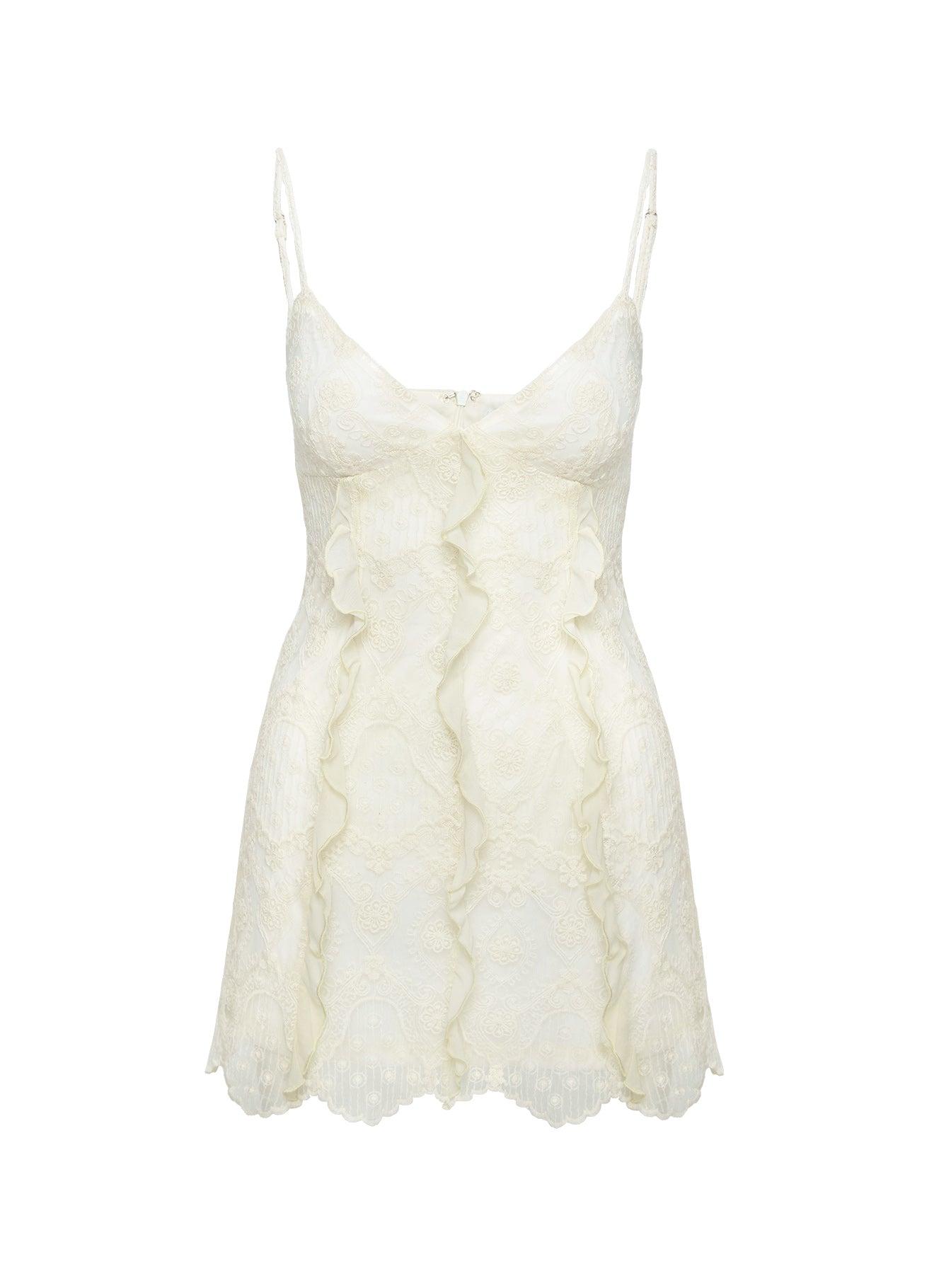 Ariadne Mini Dress Cream Product Image