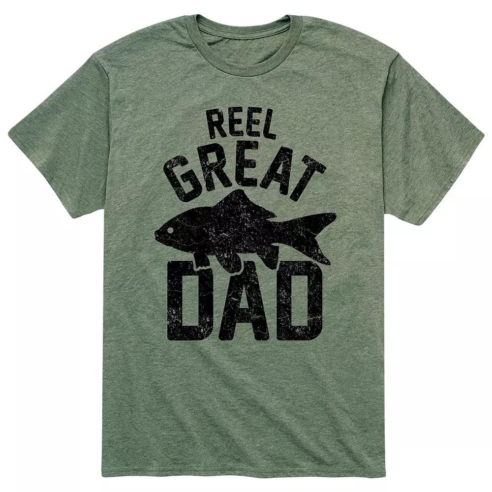 Men's "Reel Great Dad" Fishing Tee,  Product Image