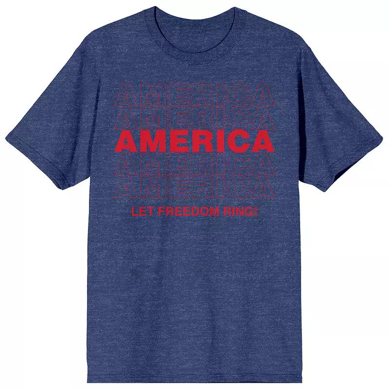 Men's Americana America Freedom Tee, Size: XL, Blue Product Image