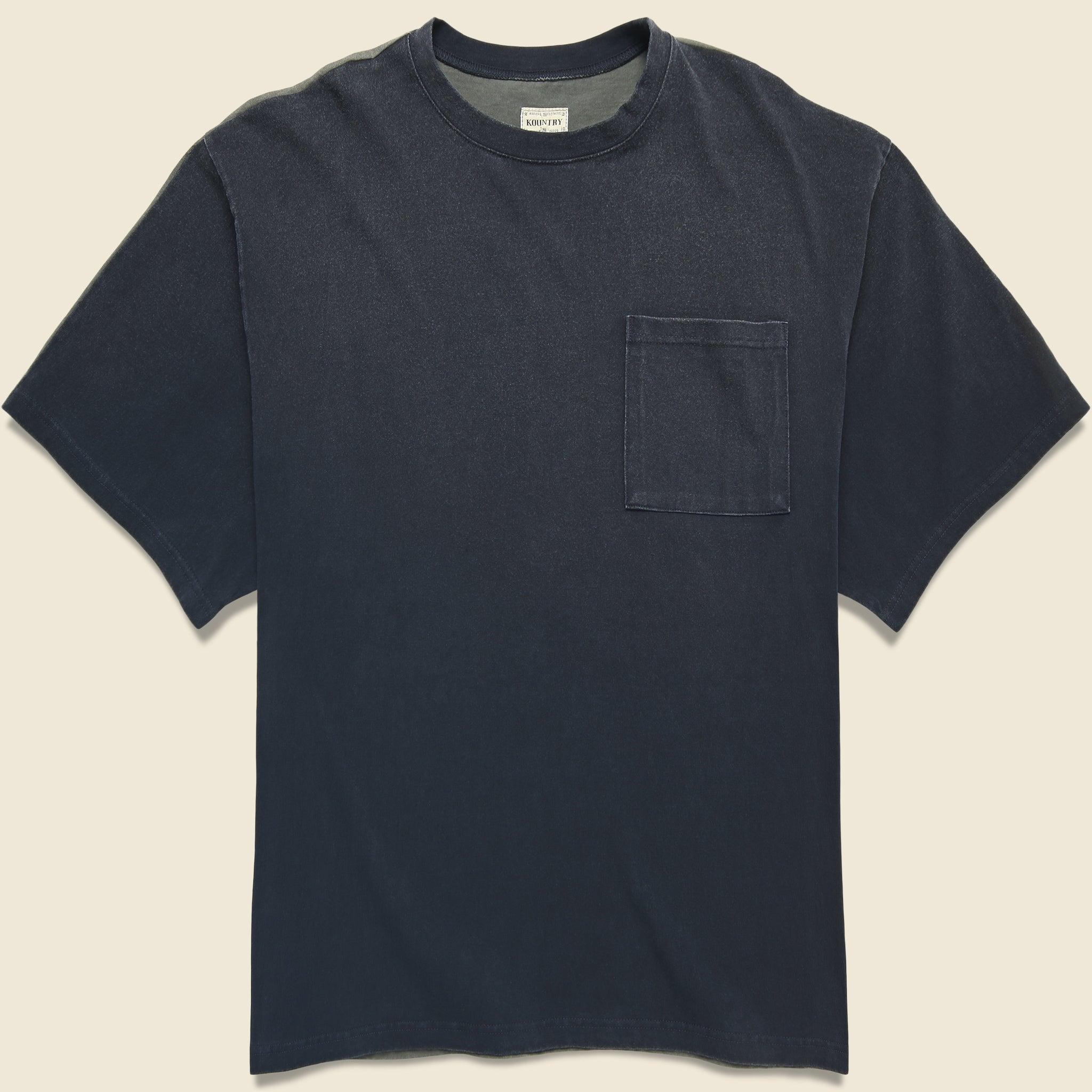2 Tone Bone Pocket Tee - Black Product Image