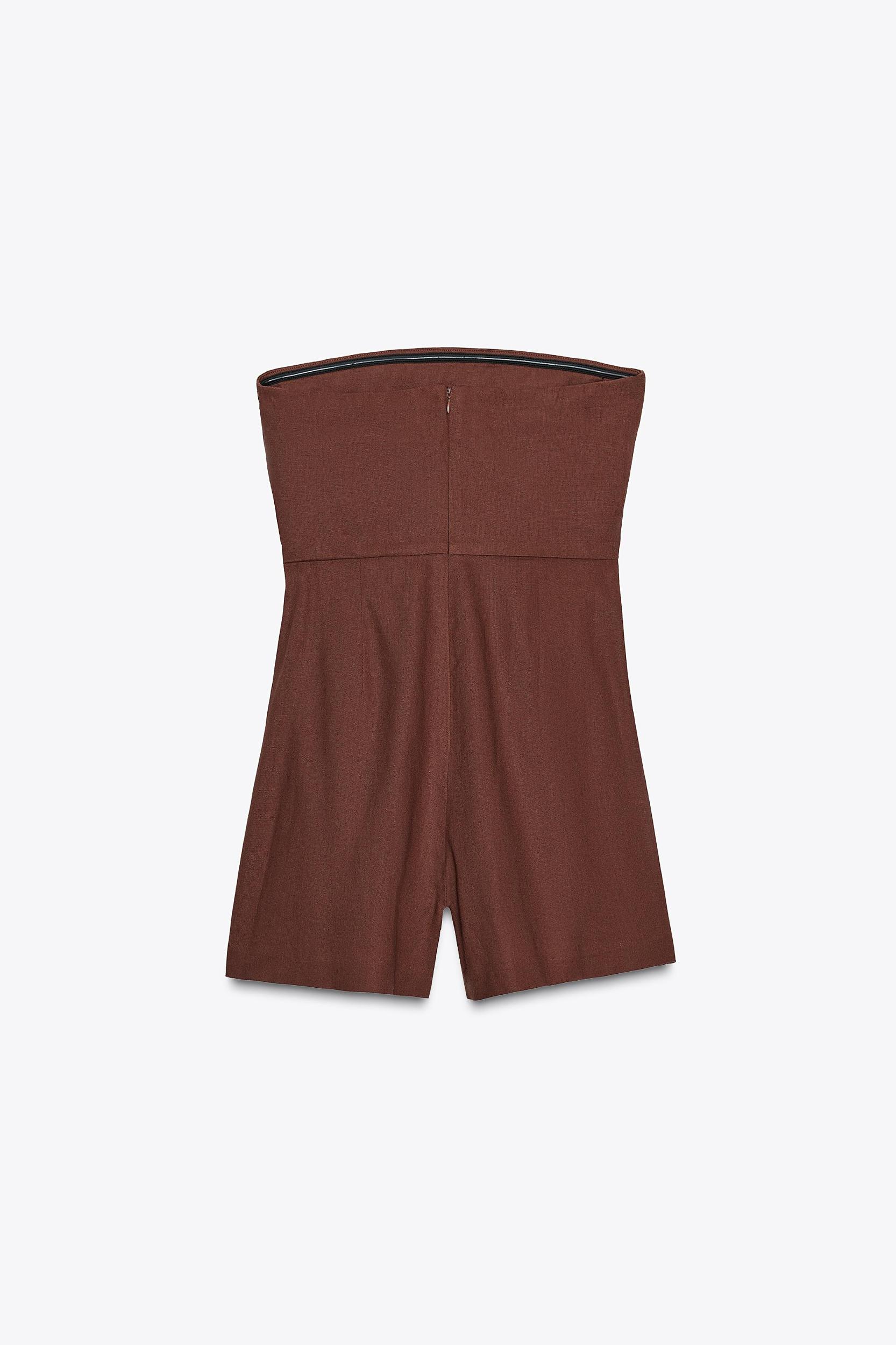 LINEN SHORT JUMPSUIT Product Image
