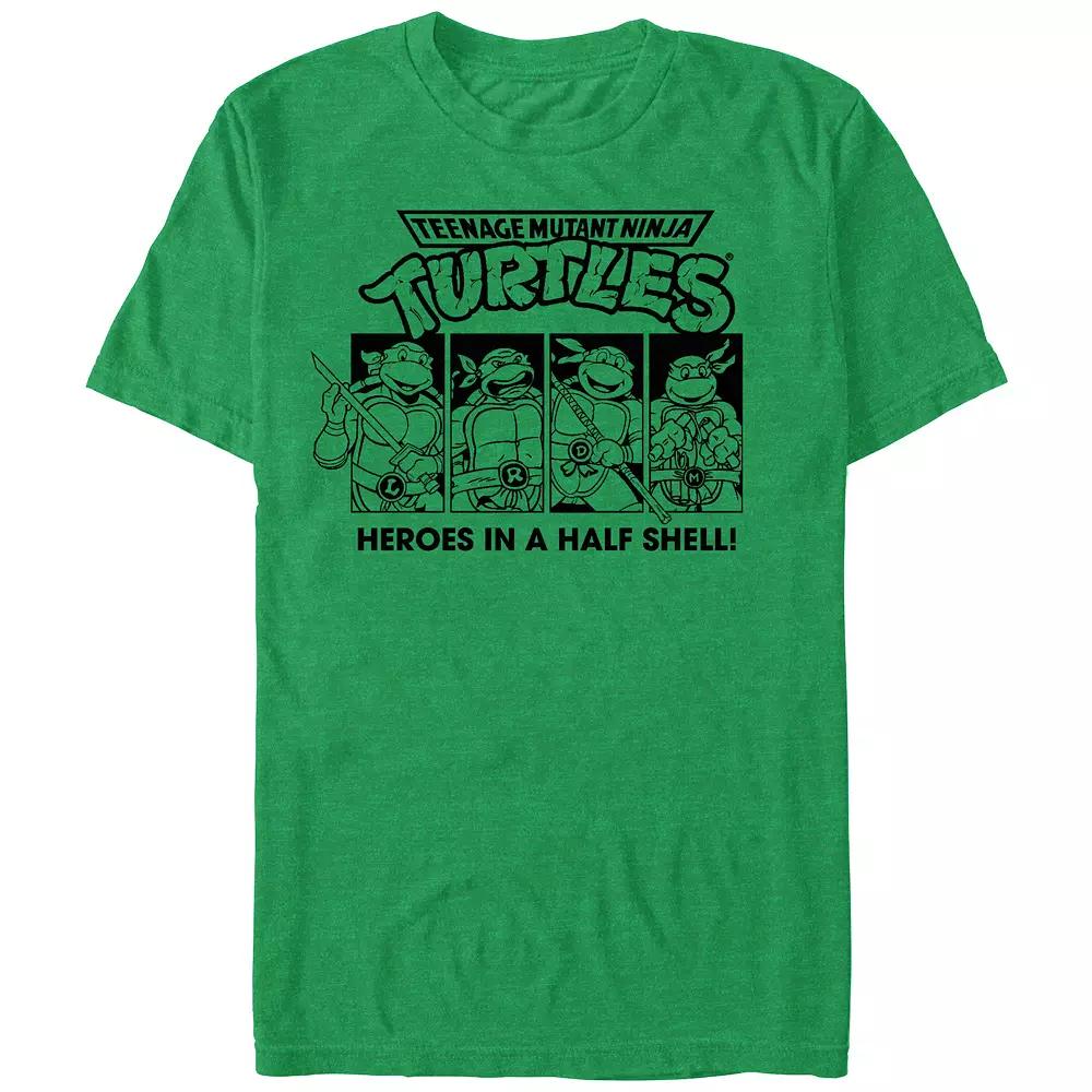 Men's Teenage Mutant Ninja Turtles Heroes Portraits Graphic Tee,  Product Image
