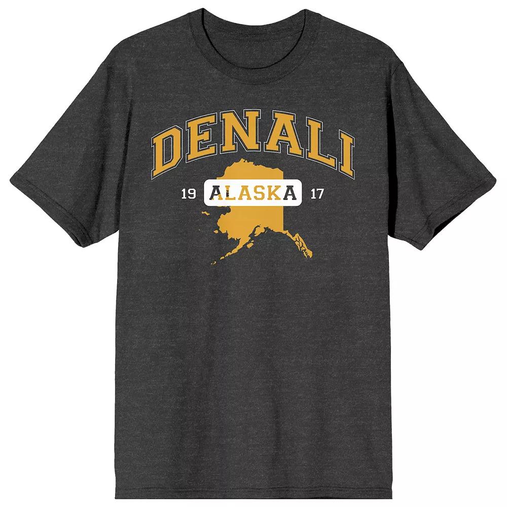 Men's Elevation 7573 Denali Alaska Graphic Tee, Size: Large, Gray Product Image