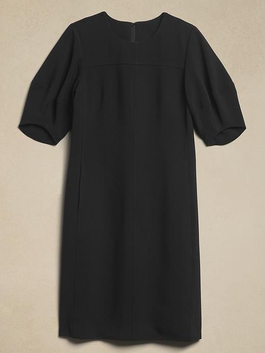 Lantern-Sleeve Knee-Length Dress Product Image