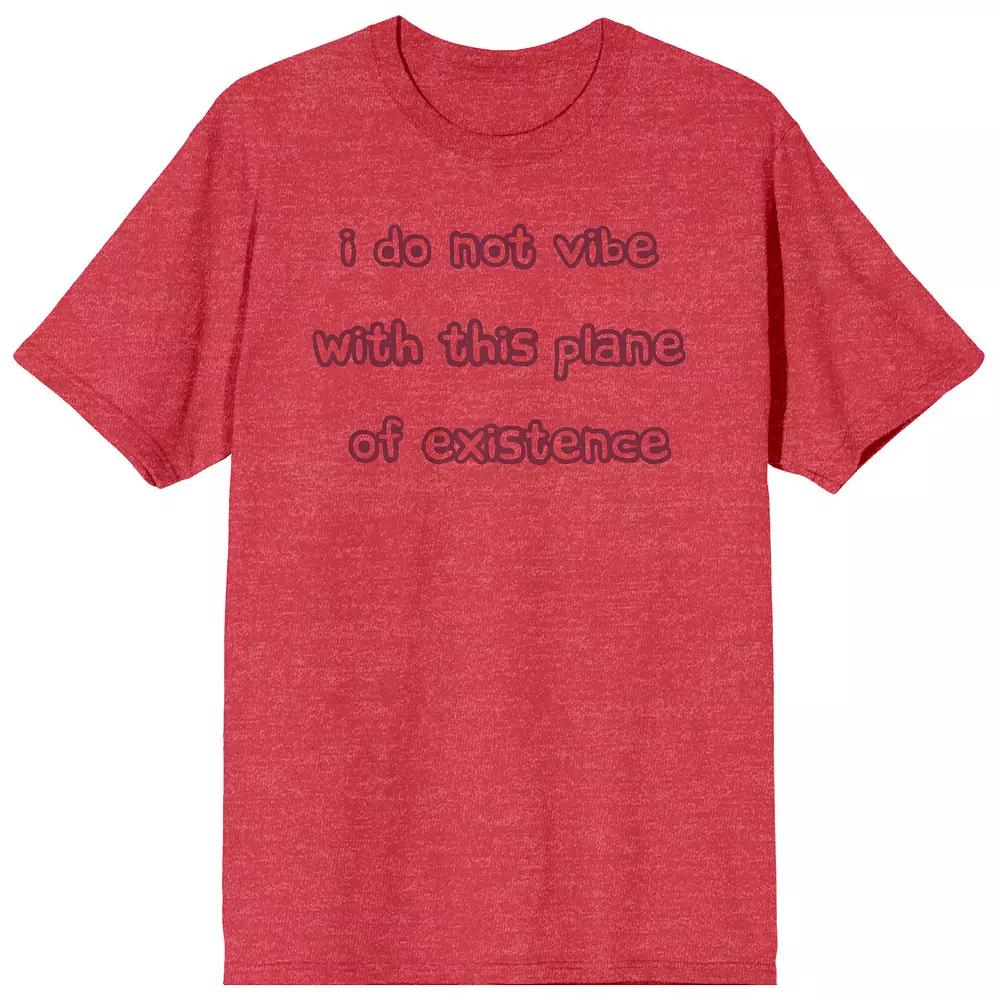 Men's I Do Not Vibe With This Plan Tee, Size: XXL, Red Product Image