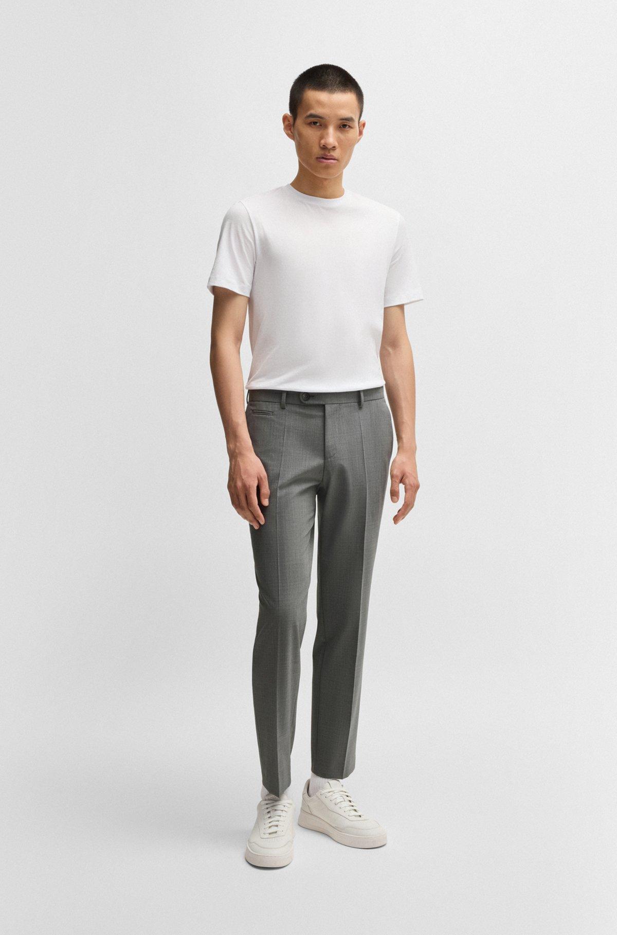 Slim-fit trousers in super-stretch cloth Product Image