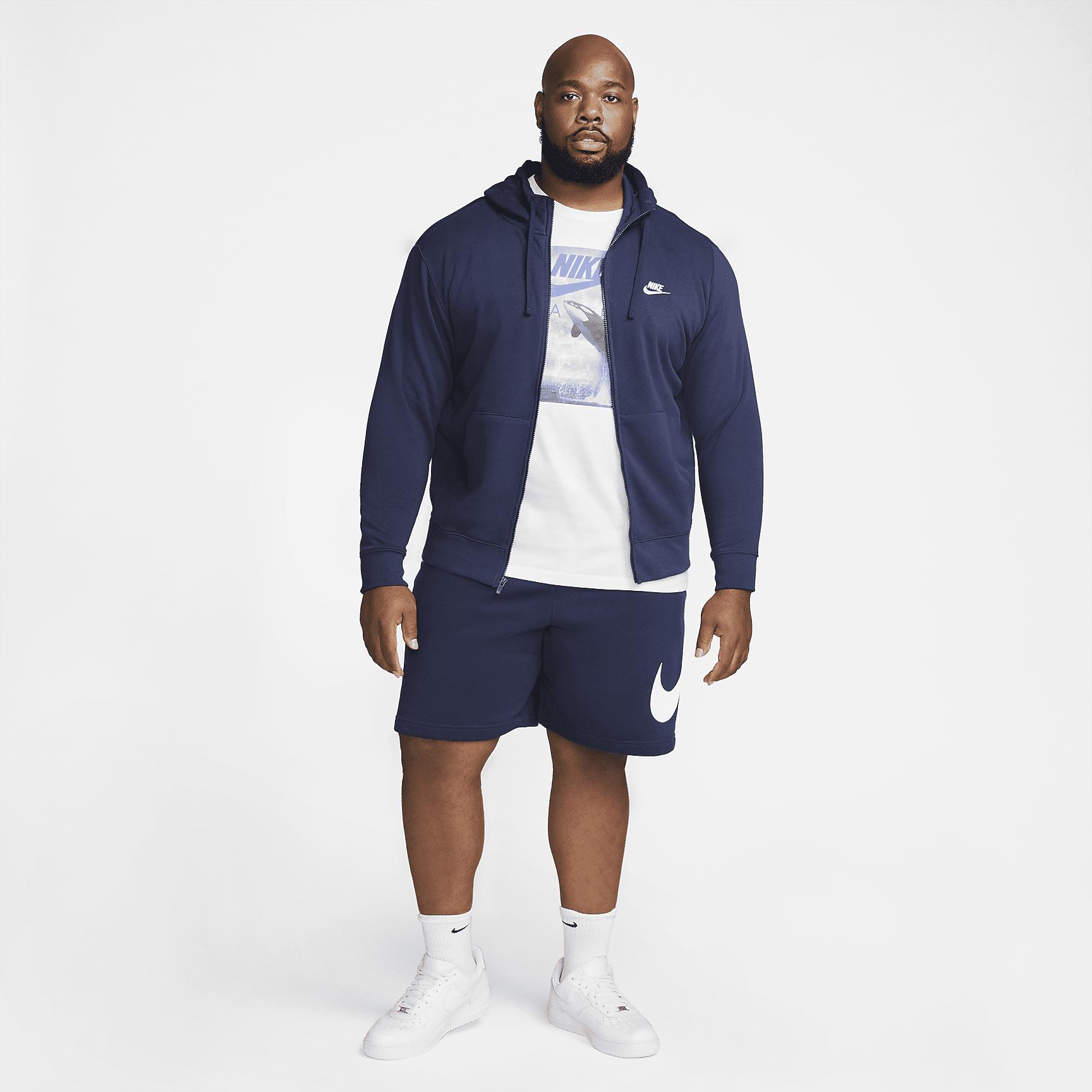 Mens Nike Sportswear Club Fleece Full-Zip Hoodie | BV2645-010 Product Image