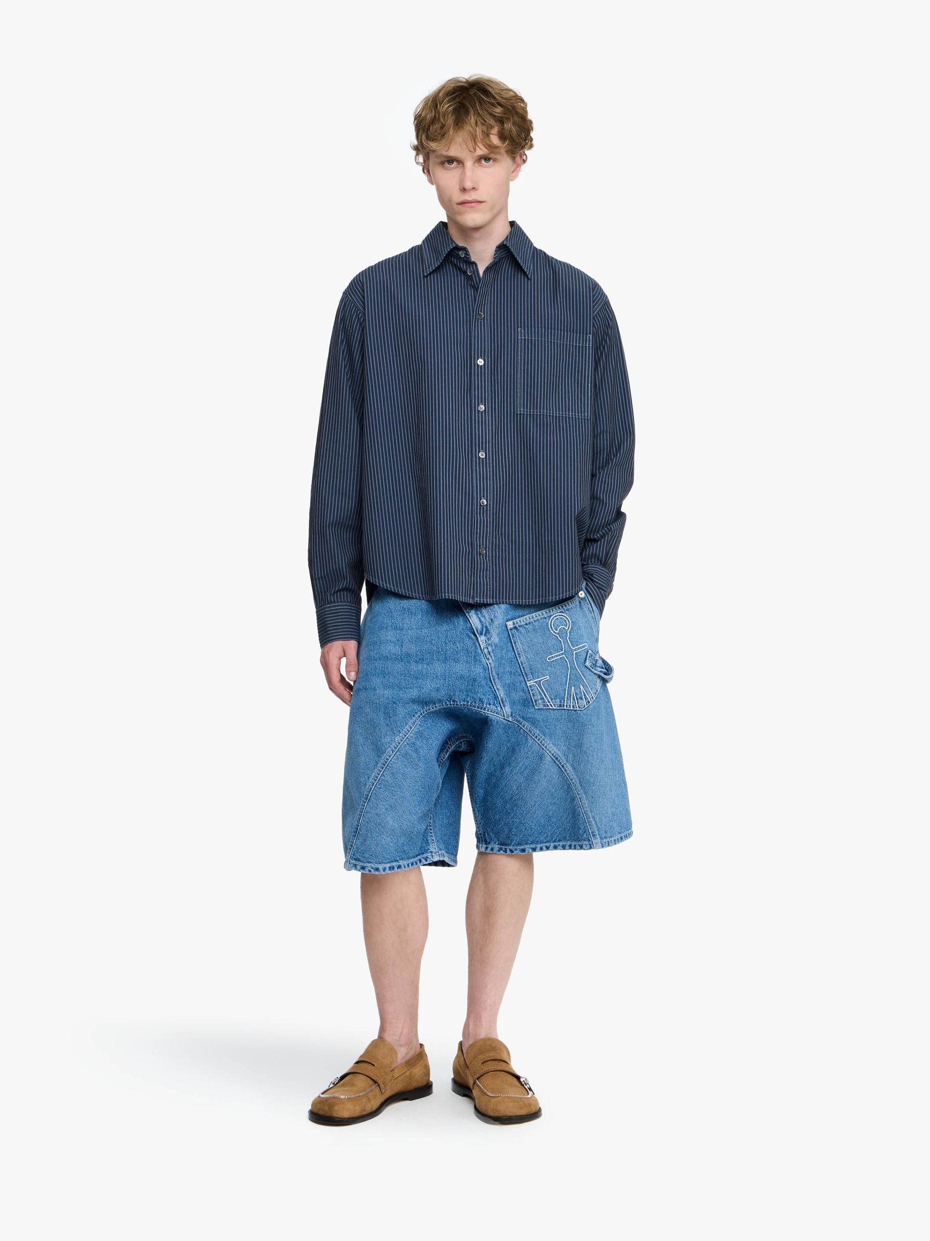 PATCHWORK STRIPED SHIRT Product Image