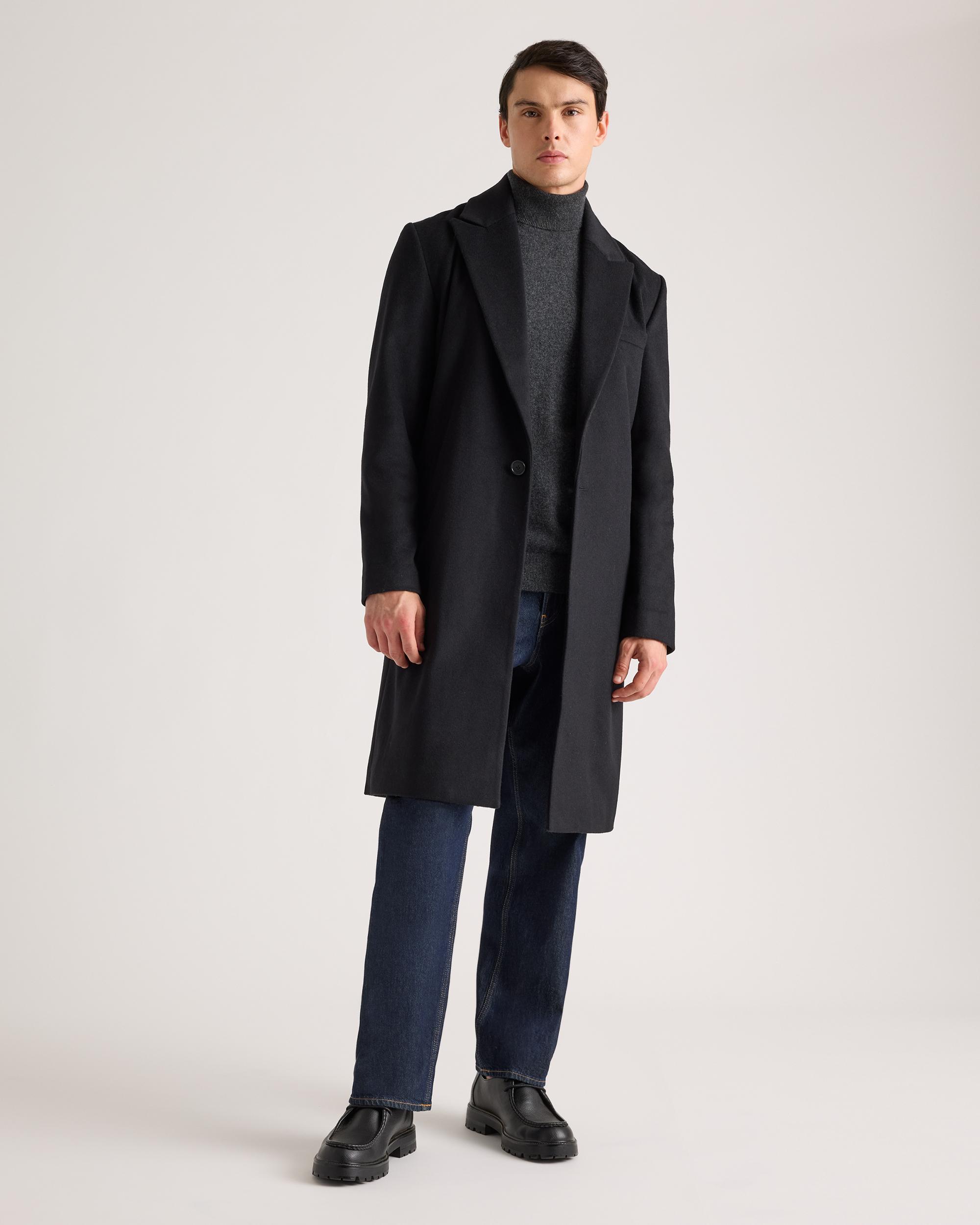 Quince | Men's Italian Wool Belted Overcoat Wool/Nylon Product Image