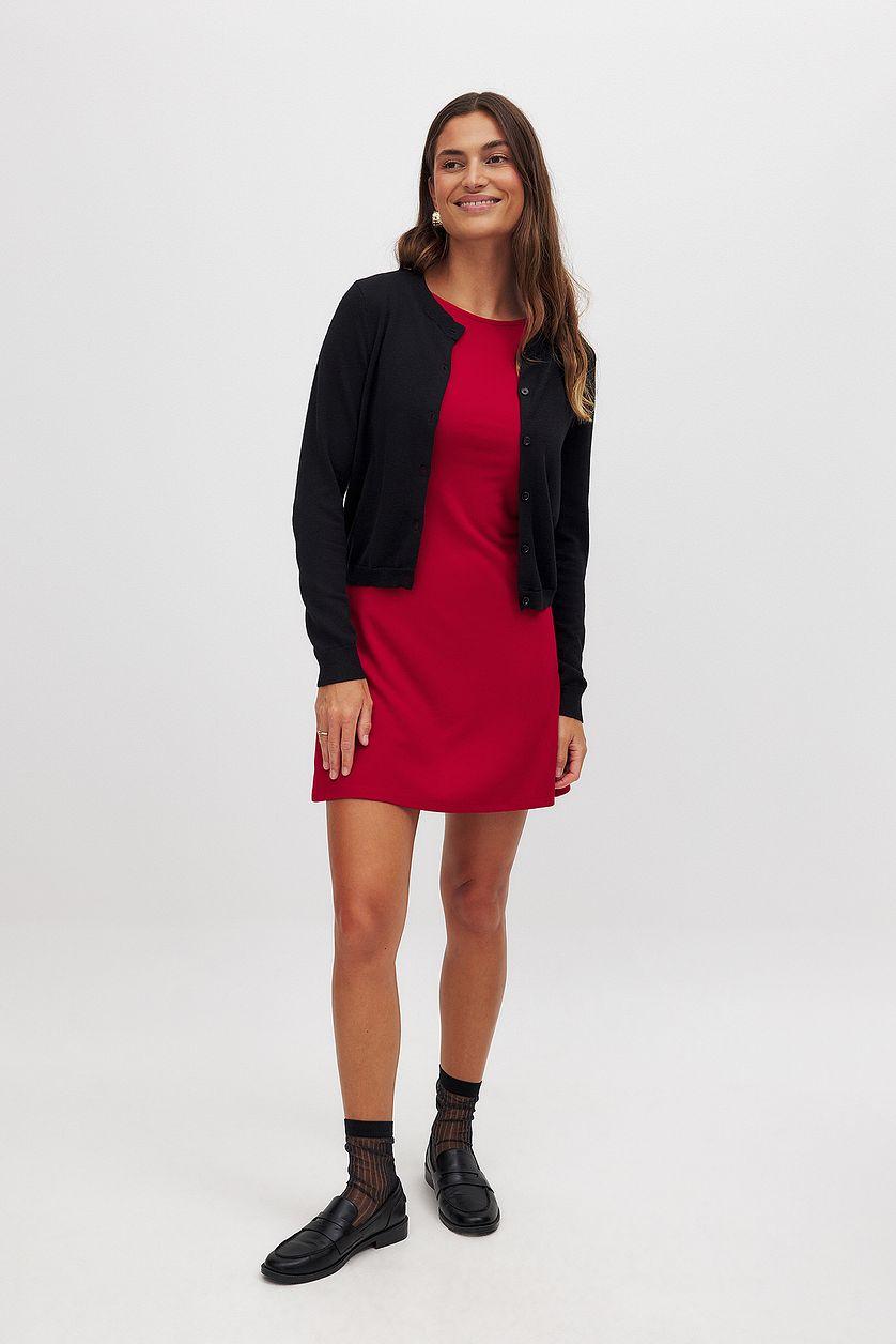 Sleeveless Flare Punto Dress Product Image