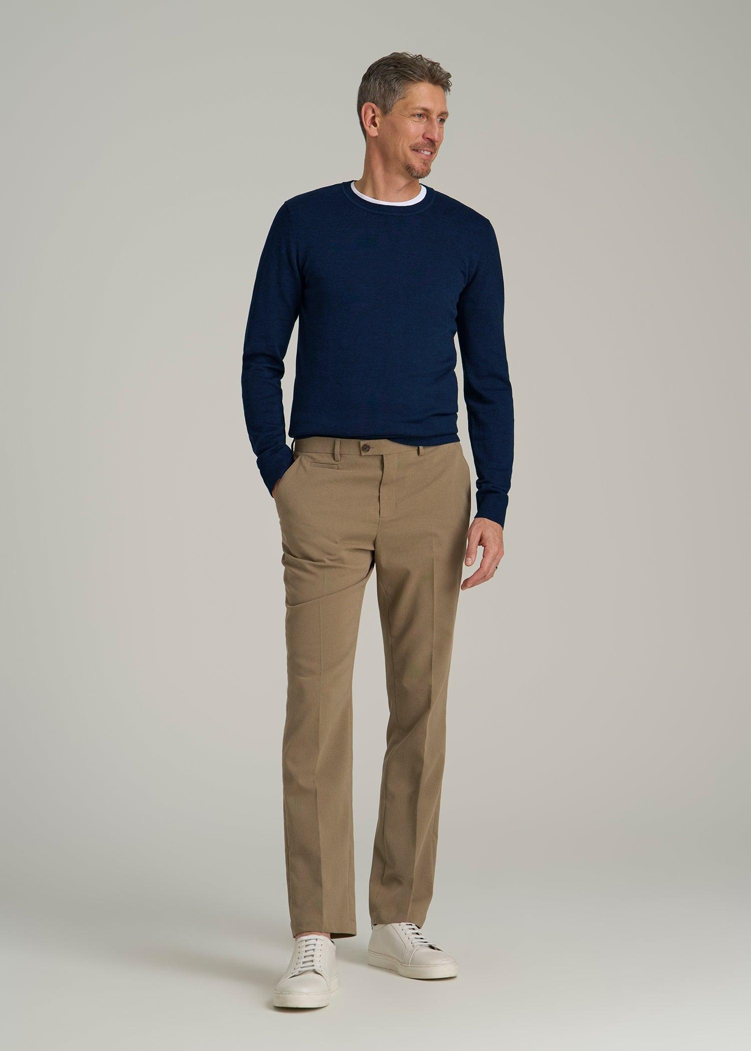 Everyday Crewneck Sweater for Tall Men in Patriot Blue Male Product Image