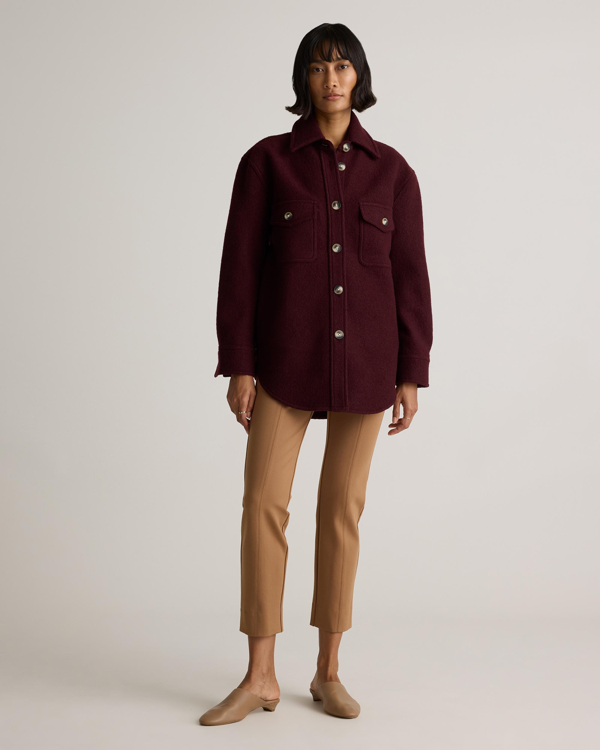 Quince | Women's 100% Merino Wool Shirt Jacket Size XL Product Image