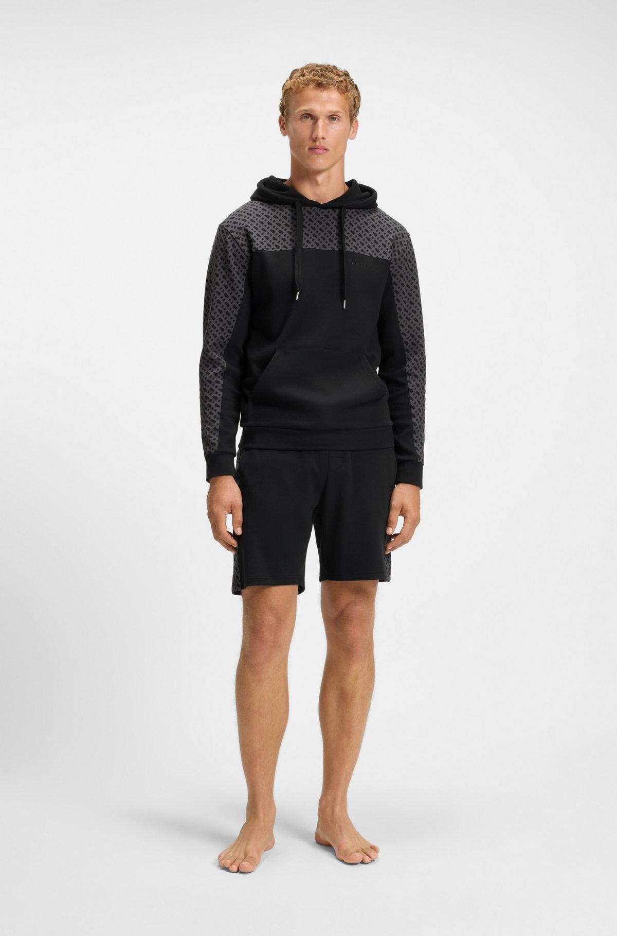  shorts with monogram-pattern panels Product Image