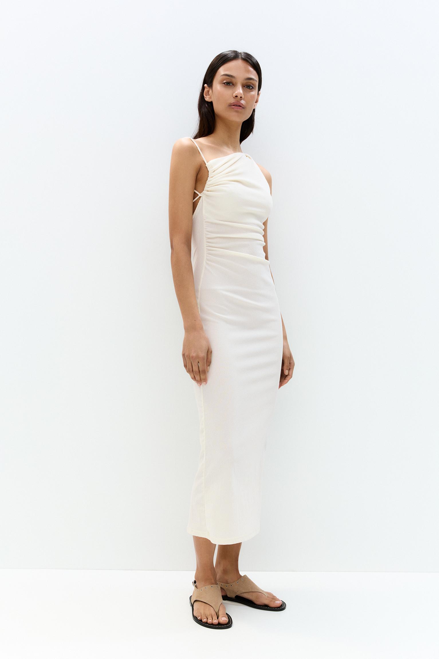 Asymmetric midi dress Product Image