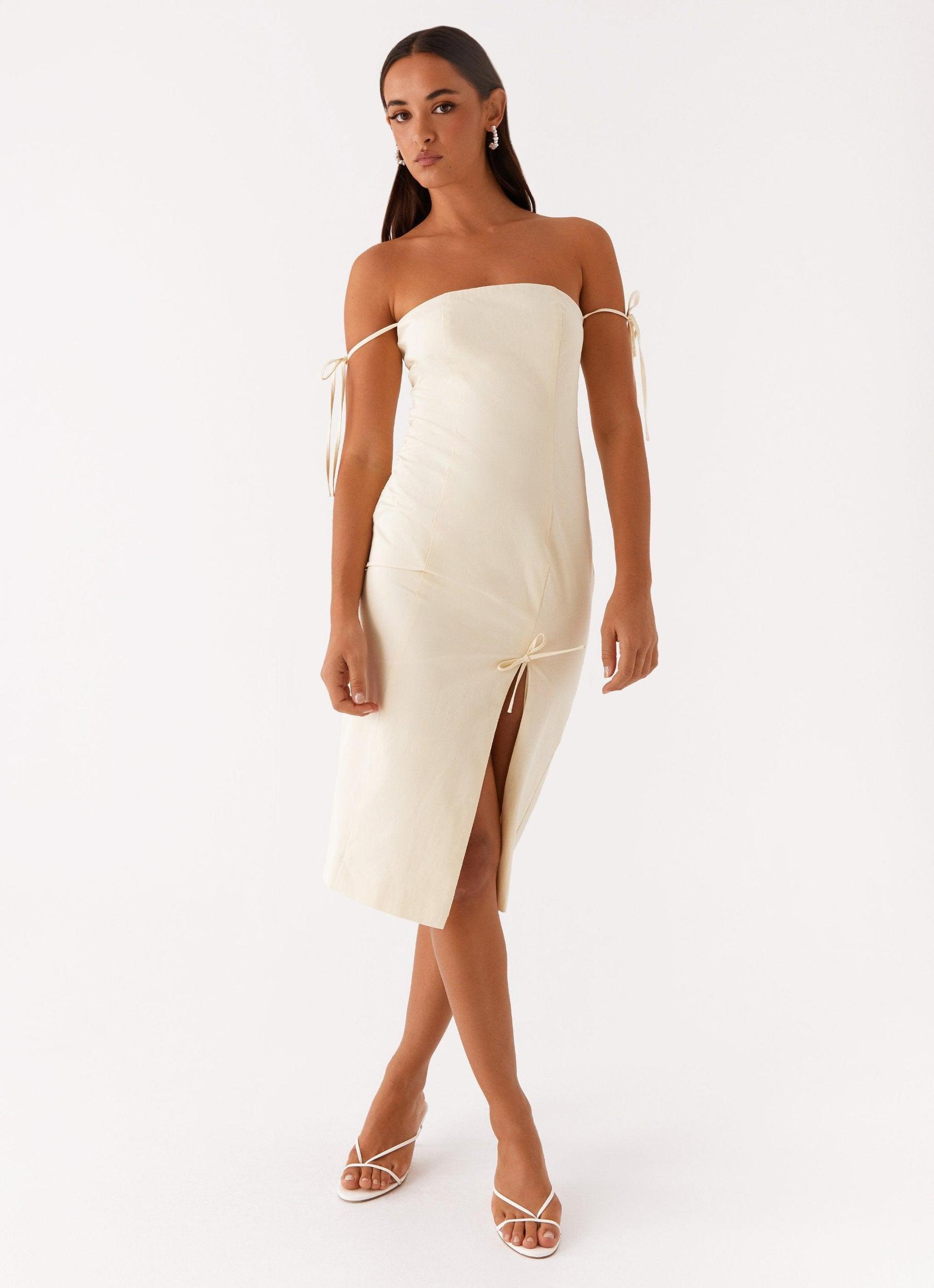 Limelight Midi Dress - Lemon Product Image