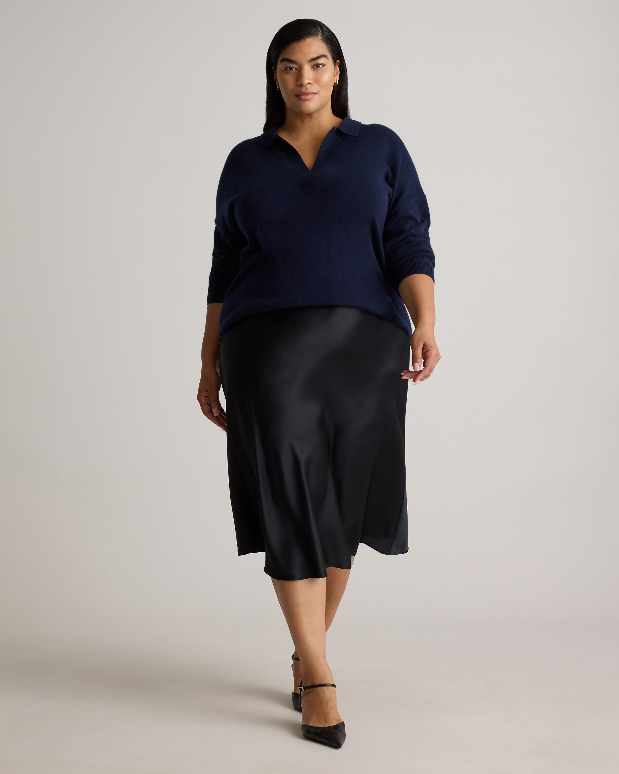 Quince | Women's Mongolian Cashmere Polo Sweater Product Image