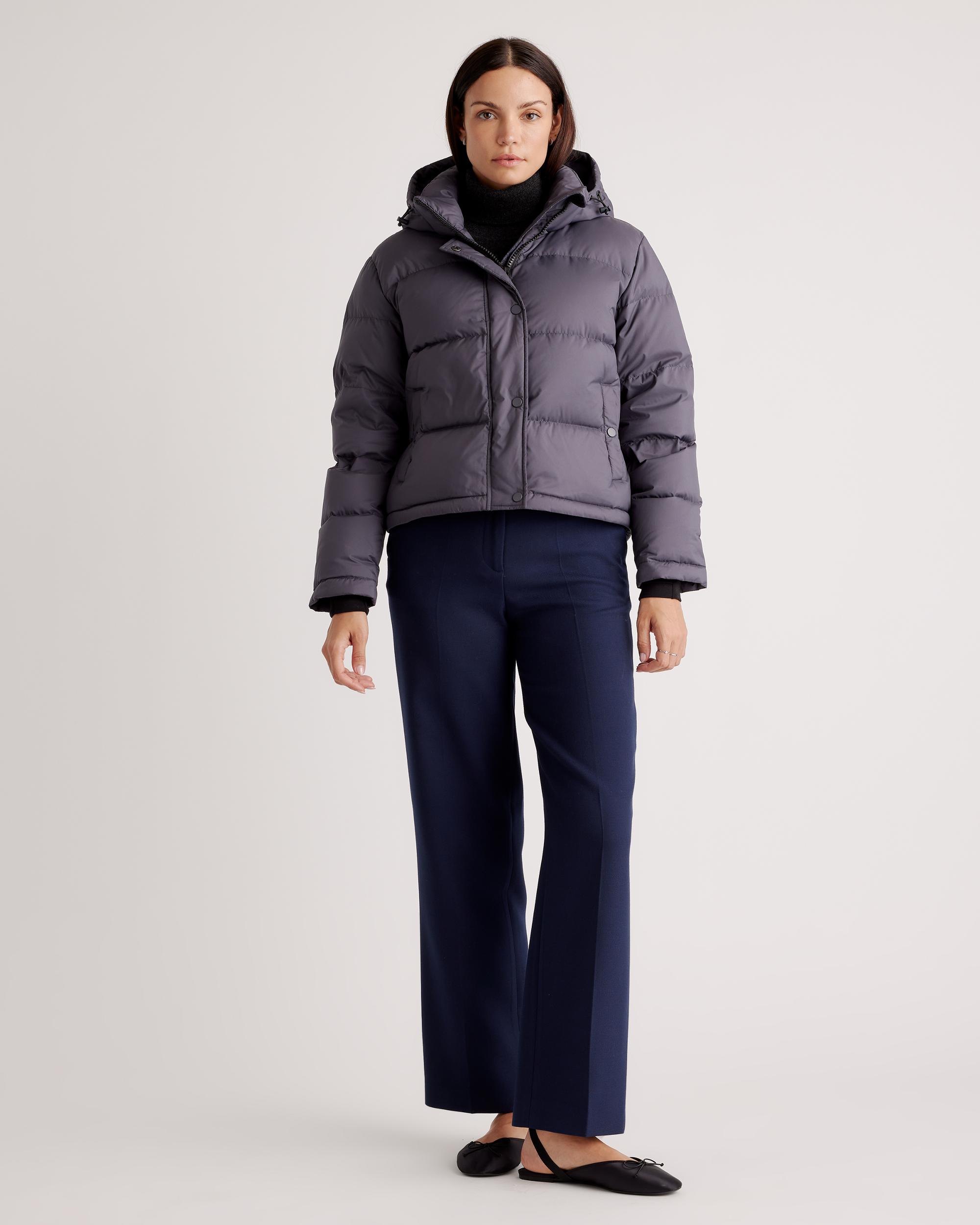Quince | Women's Responsible Down Cropped Puffer Jacket Recycled Polyester Product Image